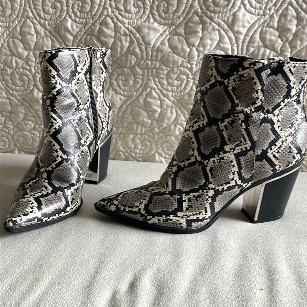 Snakeskin Ankle Boots